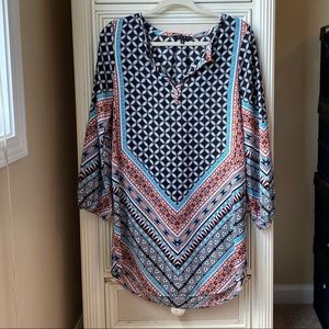 Glam Tribal Print Dress